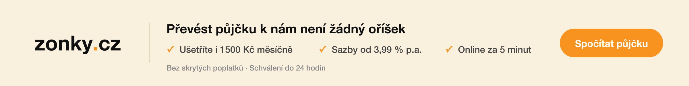 Zonky - měsíčně ušetříte i 1500 Kč